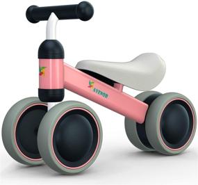 img 4 attached to 🚲 Baby Balance Bike: Sturdy Bicycle for 6-24 Months | Perfect First Bike or Birthday Gift for 1 Year Old Boy or Girl | Safe Riding Toys | Ideal Baby Bike (Pink)