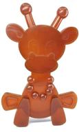 🦒 little bamber: natural amber and rubber giraffe teething toy for soothing natural teething comfort logo