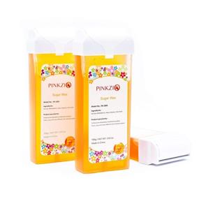 img 2 attached to 🌸 PINKZIO Sugar Roll On Wax: Effortless Hair Removal with 4 Packs of Body Waxing Cartridges- 3.52 Oz/Pack