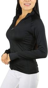 img 3 attached to 🧥 Women's Full Zip-Up Track Jacket with Long Sleeves - ToBeInStyle