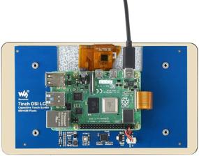 img 2 attached to Waveshare 7Inch Capacitive Touch Display For Raspberry Pi 800X 480 Resolution With DSI Interface Supports Pi 4B/3B+/3A+/3B/2B/B+/A+