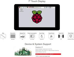 img 1 attached to Waveshare 7Inch Capacitive Touch Display For Raspberry Pi 800X 480 Resolution With DSI Interface Supports Pi 4B/3B+/3A+/3B/2B/B+/A+