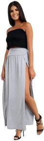 img 1 attached to 👗 OgLuxe Women's Double Split Skirts: Effortless Style and Elegance