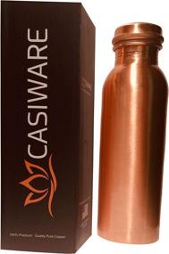 img 1 attached to 💧 CasiWare 750ml Pure Copper Water Bottle – Premium Quality for Yoga, Outdoor Activities, Sports, Daily Use, Ayurveda Health Benefits