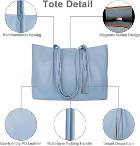 img 2 attached to 👜 SALEIOV Women's Synthetic Handbags & Wallets: Comfortable Satchels for Stylish Fashion