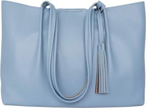 img 4 attached to 👜 SALEIOV Women's Synthetic Handbags & Wallets: Comfortable Satchels for Stylish Fashion