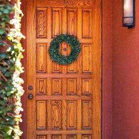 img 3 attached to 🎄 Christmas Wreaths for Front Door: Stunning 2 Pack (14 in)!