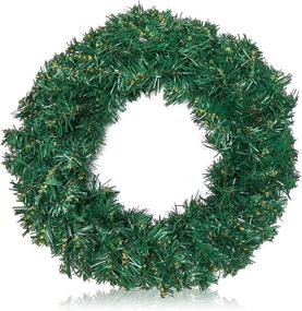 img 2 attached to 🎄 Christmas Wreaths for Front Door: Stunning 2 Pack (14 in)!