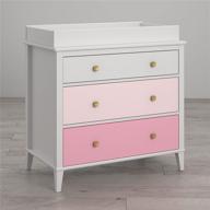 👶 monarch hill poppy pink changing table with 3 drawers - little seeds (6842334com) logo