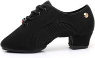 juodvmp women's modern ballroom sneakers njb 5cm md shoes logo