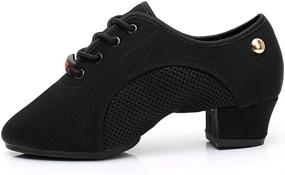 img 4 attached to JUODVMP Women's Modern Ballroom Sneakers NJB 5CM MD Shoes