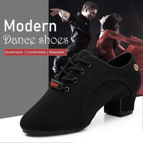 img 3 attached to JUODVMP Women's Modern Ballroom Sneakers NJB 5CM MD Shoes