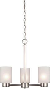 img 3 attached to 💡 Westinghouse Lighting 6227500 Sylvestre Chandelier: Elegant 3-Light Fixture in Brushed Nickel