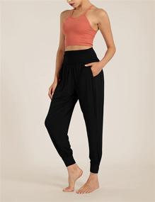 img 1 attached to 👖 Stylish and Comfortable Women's Wide Leg Palazzo Lounge Pants with Pockets - Perfect for Casual and Leisure Wear!