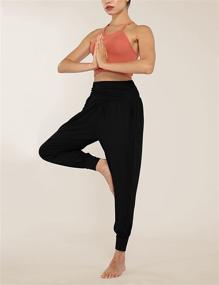 img 2 attached to 👖 Stylish and Comfortable Women's Wide Leg Palazzo Lounge Pants with Pockets - Perfect for Casual and Leisure Wear!