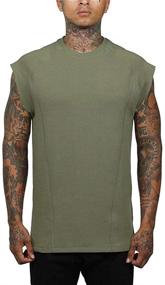 img 4 attached to Cot Oath Mens Quick Dry Workout Tank