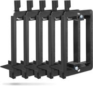 🔌 5 pack low voltage mounting bracket for telephone wires, network cables, hdmi, coaxial, speaker cables - fosmon (mounting screws included) logo
