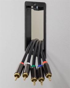 img 2 attached to 🔌 5 Pack Low Voltage Mounting Bracket for Telephone Wires, Network Cables, HDMI, Coaxial, Speaker Cables - Fosmon (Mounting Screws Included)