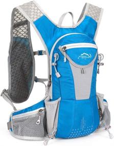 img 4 attached to IBTXO Hydration Pack Backpack 12L for Outdoors Marathoner Running Race Hydration Vest - Water Bladder Included - Ideal for Hiking, Skiing, Cycling, Camping - Fits Men and Women