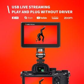 img 3 attached to 📸 Enhance your Live Streaming with VIDEOGEAR Black Mini 5 Inch Camera Monitor: USB Live Stream, 4k Display, Dslr Camera Compatible, HDMI Support, Lps 1920x1080P