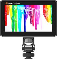 📸 enhance your live streaming with videogear black mini 5 inch camera monitor: usb live stream, 4k display, dslr camera compatible, hdmi support, lps 1920x1080p logo