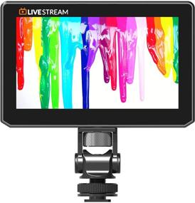 img 4 attached to 📸 Enhance your Live Streaming with VIDEOGEAR Black Mini 5 Inch Camera Monitor: USB Live Stream, 4k Display, Dslr Camera Compatible, HDMI Support, Lps 1920x1080P