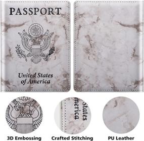 img 3 attached to Passport Vaccine Pattern Leather Vaccination Travel Accessories