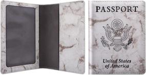 img 4 attached to Passport Vaccine Pattern Leather Vaccination Travel Accessories