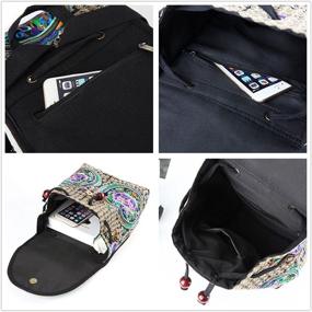 img 1 attached to 🎒 Goodhan Vintage Embroidered Backpack: Stylish Women's Handbags & Wallets