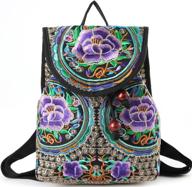 🎒 goodhan vintage embroidered backpack: stylish women's handbags & wallets logo