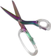 🔪 avarosa premium titanium coating fabric scissors: office & crafting essential, professional tailor scissors – heavy duty, all purpose, 8'' ultra sharp titanium blade, ergonomic abs handle logo