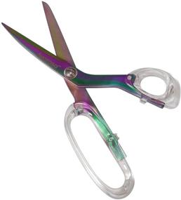 img 4 attached to 🔪 Avarosa Premium Titanium Coating Fabric Scissors: Office & Crafting Essential, Professional Tailor Scissors – Heavy Duty, All Purpose, 8'' Ultra Sharp Titanium Blade, Ergonomic ABS Handle