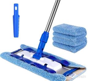 img 6 attached to 🧹 Turbo Mops Reusable Floor Mop Pads - Pack of 2, Machine Washable, 12-inch Microfiber Mop Refills - Swiffer Wet Jet Compatible