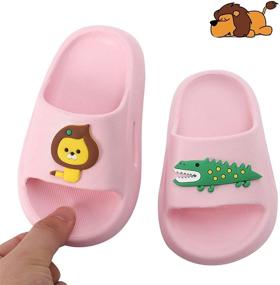 img 3 attached to Sandals Shower Slippers Toddler 13 13 5 Boys' Shoes for Sandals