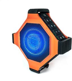 img 4 attached to 🔊 EcoEdge Plus GDI-EXEGPL400 Rugged Waterproof Floating Portable Bluetooth Wireless 20W Smart Speaker with Bottle Opener and Party Lights - Orange