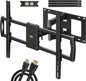 img 4 attached to 📺 USX MOUNT Heavy Duty Full Motion TV Wall Mount for 42-90" TVs, Holds Up to 150lbs, Swivel and Tilt with Articulating Arm, Fits Flat Screen TVs/Led/LCD/OLED - Max Vesa 600x500mm