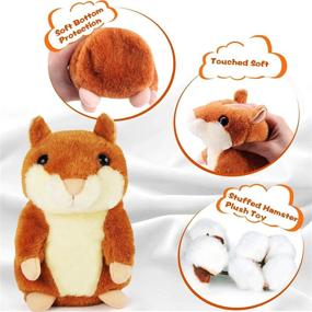 img 2 attached to 🐹 Enhance Playtime with KMUYSL Bigger Talking Hamster: Interactive Stuffed Animals & Plush Toys