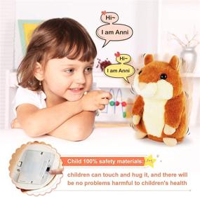 img 1 attached to 🐹 Enhance Playtime with KMUYSL Bigger Talking Hamster: Interactive Stuffed Animals & Plush Toys