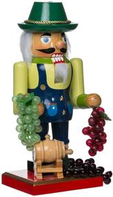 img 4 attached to 🍷 Kurt Adler Wooden Winemaker Nutcracker: A 10.25-Inch Delight for Wine Lovers!