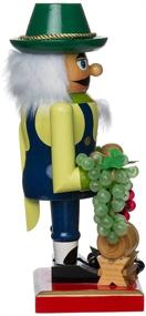 img 1 attached to 🍷 Kurt Adler Wooden Winemaker Nutcracker: A 10.25-Inch Delight for Wine Lovers!