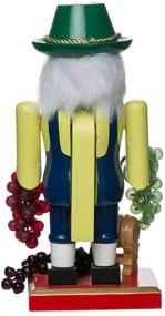 img 2 attached to 🍷 Kurt Adler Wooden Winemaker Nutcracker: A 10.25-Inch Delight for Wine Lovers!