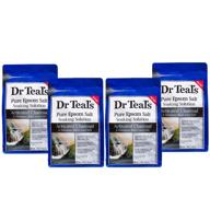 🛀 оптимизированный набор dr teal's 3 фунта активированный уголь и лавовая соль для ванн (пакет из 4) логотип