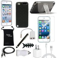 📱 digitalsondemand 12-item accessory bundle for apple ipod 5 & ipod 6 gen - slim case with stand, usb cables, chargers & screen protector logo