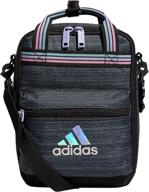 🎒 adidas squad insulated lunch bag, two-tone black and snowglobe design, universal size логотип