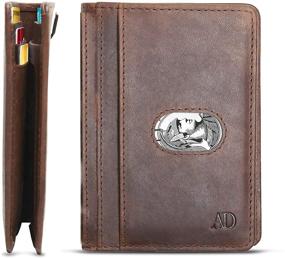 img 4 attached to 👔 Slim Bifold Wallets Men Minimalist: Streamlined Elegance for Effortless Organization