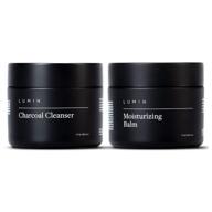 the ultimate men's skincare solution: the fundamental duo set for cleansing, hydrating, and moisturizing your skin - featuring moisturizing balm and charcoal cleanser by lumin logo