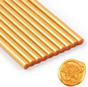 img 4 attached to 💌 Premium Quality 60-Piece Glue Sealing Wax Sticks: Perfect for Wax Seal Stamps, Wedding Invitations, Birthday Cards, and More!