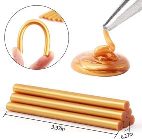 img 3 attached to 💌 Premium Quality 60-Piece Glue Sealing Wax Sticks: Perfect for Wax Seal Stamps, Wedding Invitations, Birthday Cards, and More!