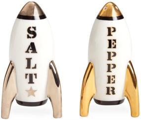 img 2 attached to Chic and Stylish Jonathan Adler Apollo Salt & Pepper Set - Multi-colored Shakers - One Size