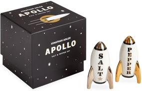 img 3 attached to Chic and Stylish Jonathan Adler Apollo Salt & Pepper Set - Multi-colored Shakers - One Size